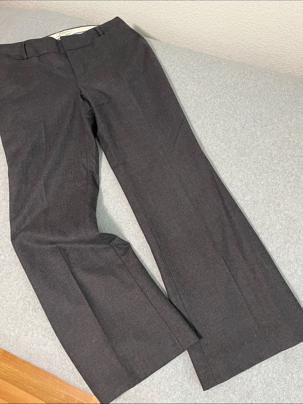 Banana Republic Jackson Fit Wool Trousers Pants Womens 8 Gray Office Career